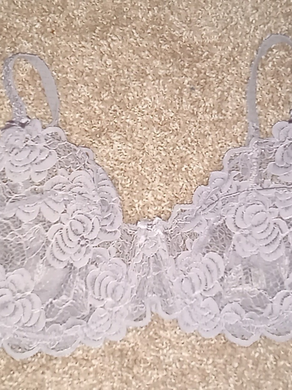 Adore Me Floral Purple Women's Bra Sz 38D